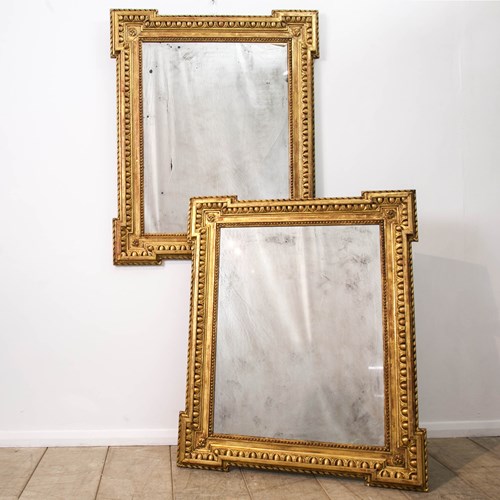 Pair Of Giltwood Mirrors