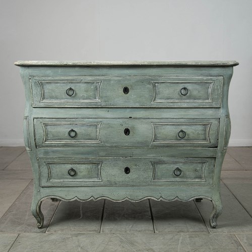 Painted French 18Th Century Commode 