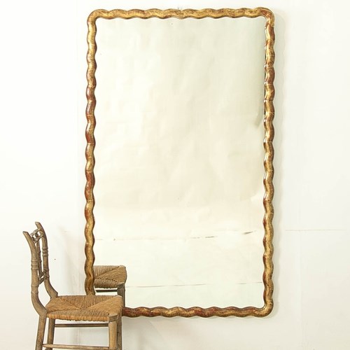 Giltwood Wavey Mirror