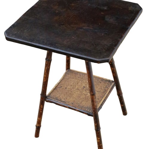 Antique Bamboo And Leather Side / Hall Lamp Table – Liberty & Co.