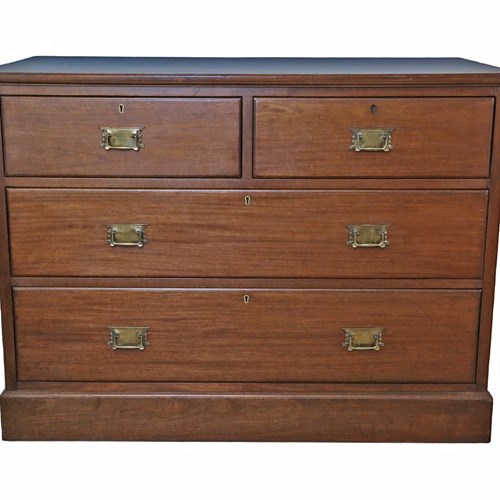 Antique C.1910 Art Nouveau Mahogany Chest Of Drawers – Fine Quality