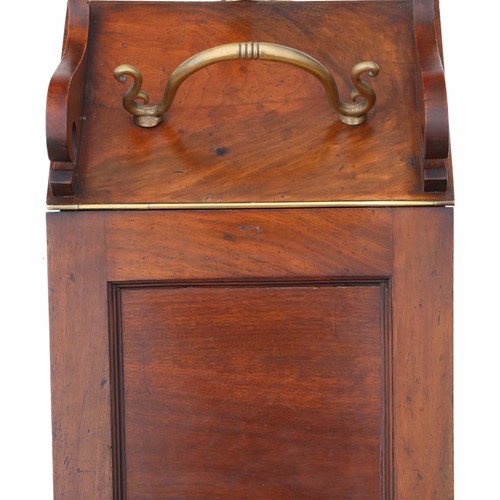 Victorian Mahogany Coal Scuttle Box Or Cabinet