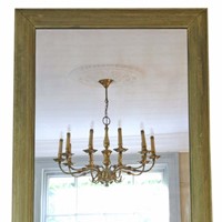 Antique large gilt wall mirror Art Deco