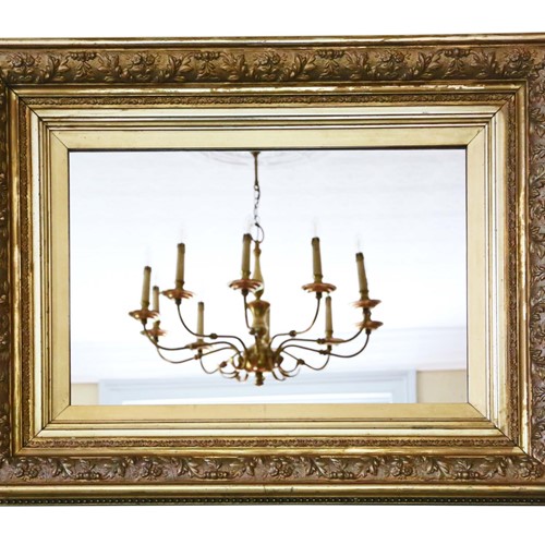 19Th Century Gilt Overmantle / Wall Mirror
