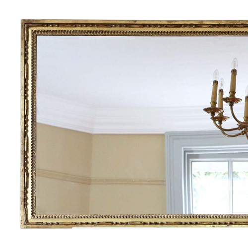 Gilt 19th Century overmantle wall mirror