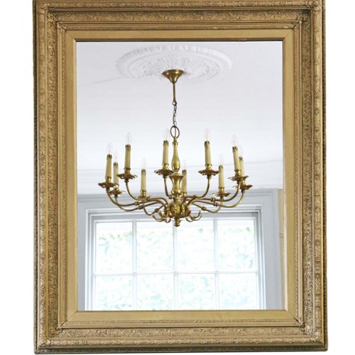 19Th Century Gilt Wall Mirror Or Overmantle