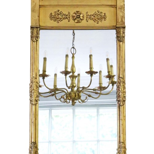 Gilt 19Th Century Pier Wall Mirror 