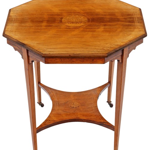 19Th Century Rosewood Octagonal Centre Table