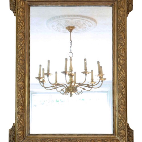 Large Gilt Wall Mirror Overmantle