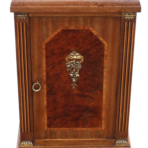  French Empire Style Inlaid Bedside Table