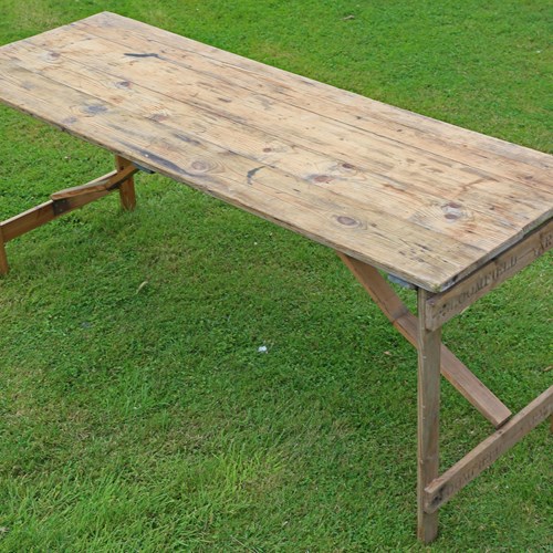 Vintage Trestle Kitchen Refectory Garden 6' Dining Table