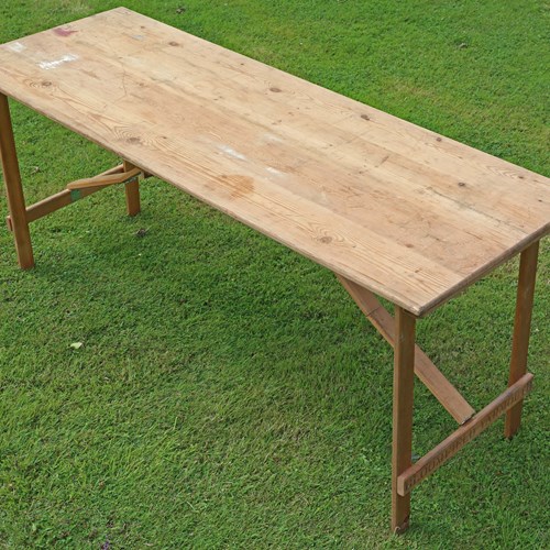 Vintage Trestle Kitchen Refectory 6' Garden Dining Table