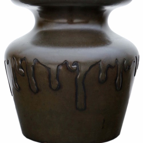 Antique Japanese Bronze Tsubo Vase