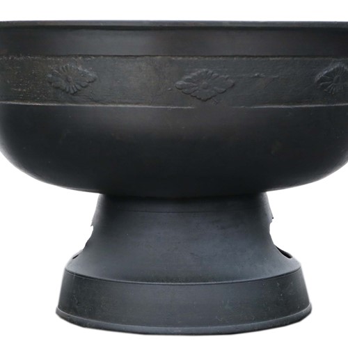Antique Japanese Bronze Bowl Planter Jardiniere