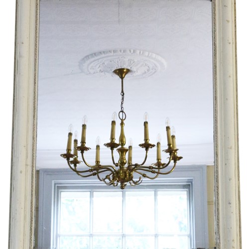 Antique Large Quality Painted Wall Mirror