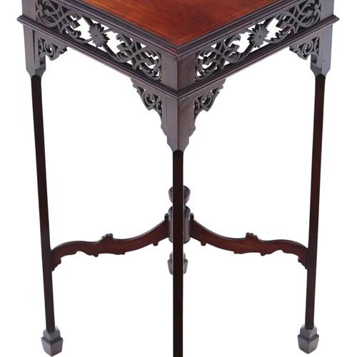  Antique Mahogany Side Occasional Table Stand C1920