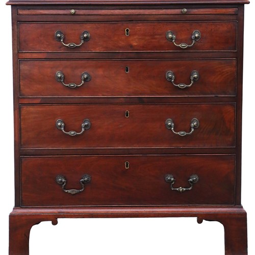  Antique Quality Georgian 18Th Century Mahogany Batchelor's Chest Of Drawers