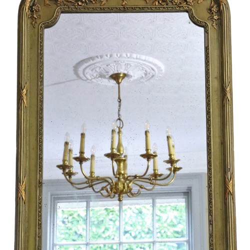 Antique Large Gilt Overmantle Wall Mirror C1900 Fine Quality