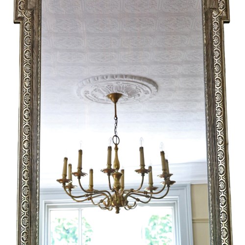 Antique Large C.1900 Gilt Overmantle Wall Mirror – High-Quality Ornate Design