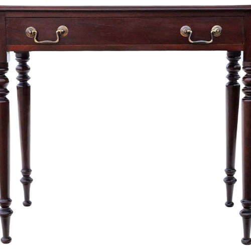 Antique Fine Quality Mahogany Writing Dressing Table 19Th Century Desk Side