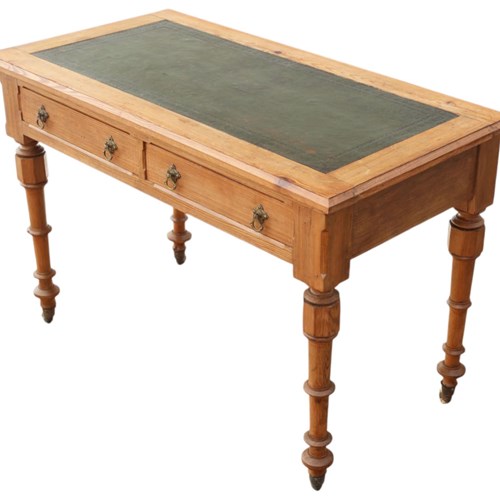 Antique 19Th Century Pitch Pine Vestry Writing Desk – Quality Dressing Table