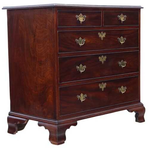 Antique Georgian Mahogany Chest Of Drawers – Fine Quality, Late 18Th / Early 19T