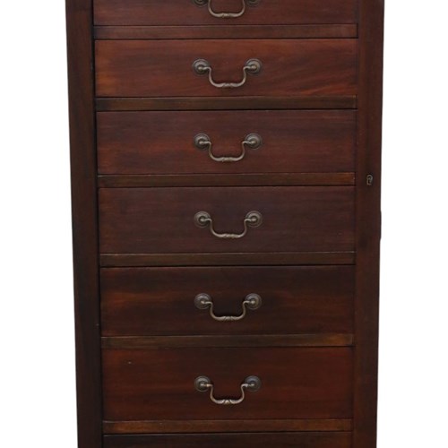 Antique C.1915 Mahogany Wellington Chest Of 8 Drawers – Fine Quality