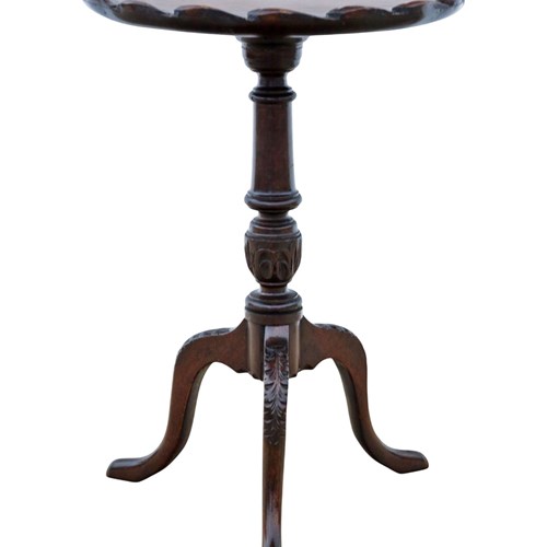 Antique C.1910 Carved Mahogany Wine Table – Side / Occasional Table