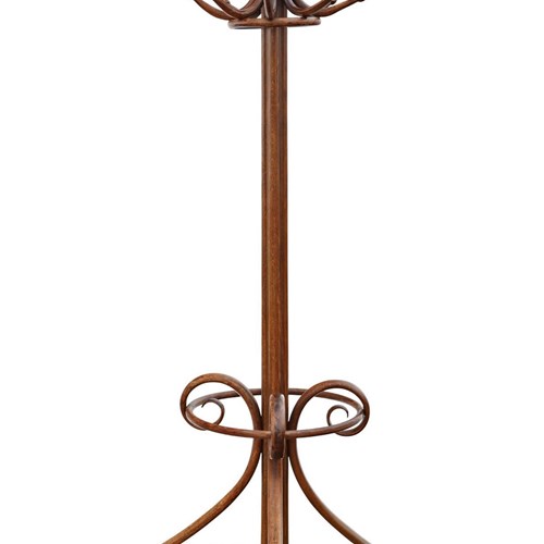 Antique Quality Bentwood Hall Stand For Hats, Coats, Sticks, And Umbrellas