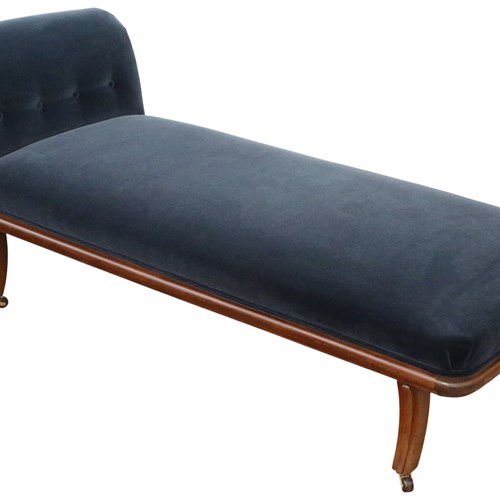 Antique 19Th Century Mahogany Chaise Lounge / Day Bed Sofa – Fine Quality