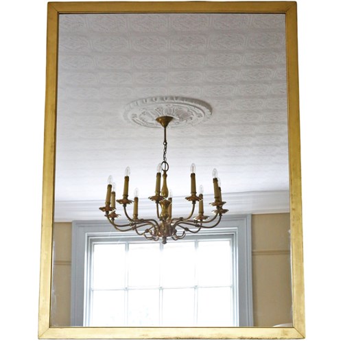 Antique Early 20Th Century Gilt Overmantle Wall Mirror – Fine Quality