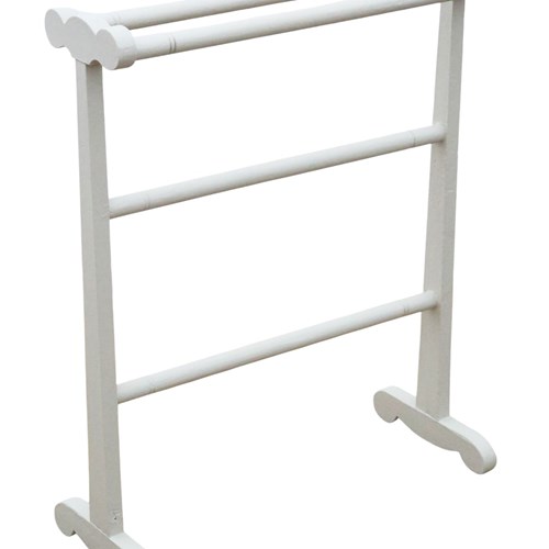 Antique C.1920 Painted Towel Rail Stand – Fine Quality