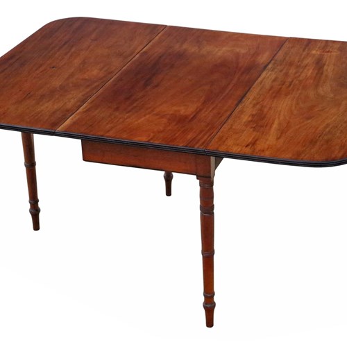 Antique Georgian C.1800 Early 19Th Century Mahogany Drop-Leaf Gateleg Table