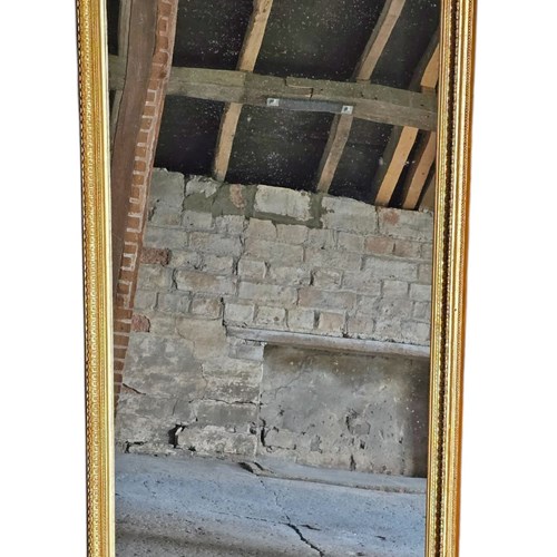 Antique C.1910 Gilt Full-Length Floor/ Wall Dressing Mirror – Fine Quality