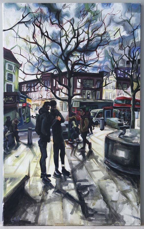  Acrylic Painting On Canvas By Lucy Prior London Life Near Kings Cross Station-prior-willis-antiques-bk1a2522-main-638306526729794463.png
