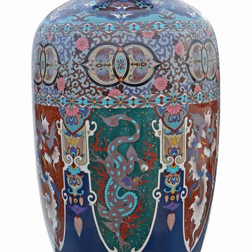 19th Century Oriental Japanese cloisonne vase