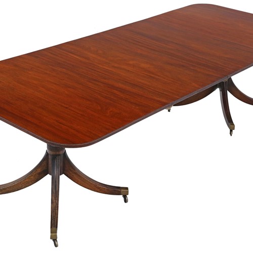 Antique ~8'9" Mahogany Extending Dining Table