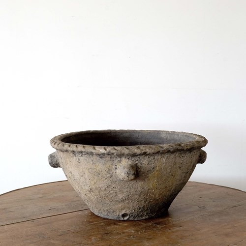 19Th Century Black Terracotta Pot