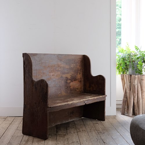 Antique English Tavern Settle