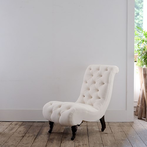 English Antique Slipper Chair