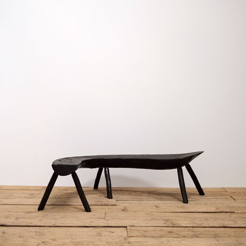 Curved Art Populaire Bench