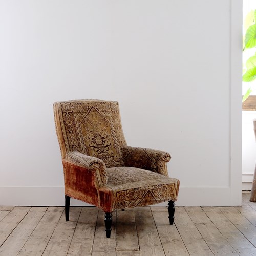 French Armchair In Kilim