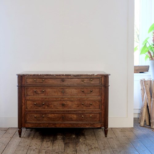 Mid 19Th Century French Marble Top Commode