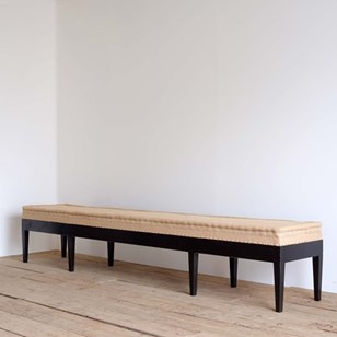 Long Upholstered French Bench