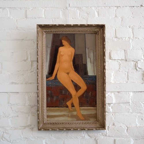 Seated Nude - Jos Van Lancker