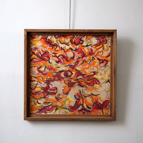1960S Abstract Composition On Board - Johnnie Clarke