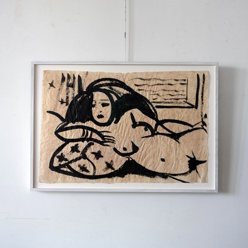 Abstract Nude On Paper - Johnnie Clarke