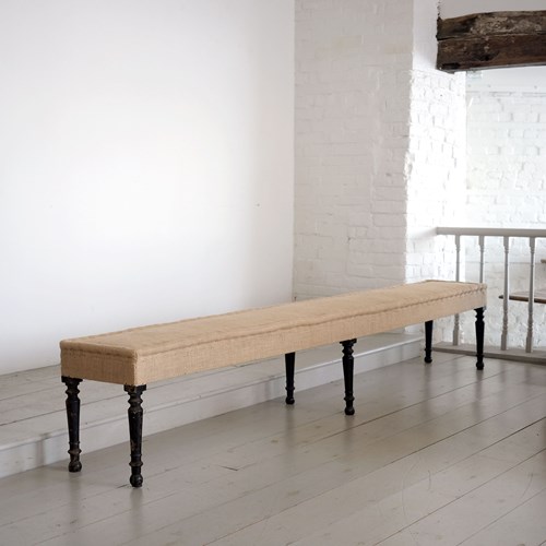 Exceptionally Long Upholstered Bench