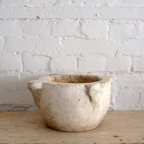 Antique French Marble Mortar