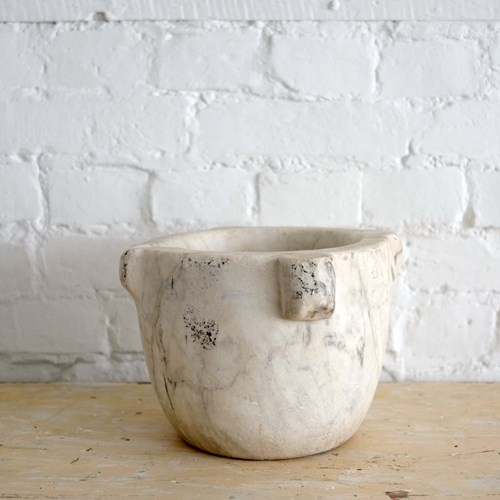 Antique French Marble Mortar